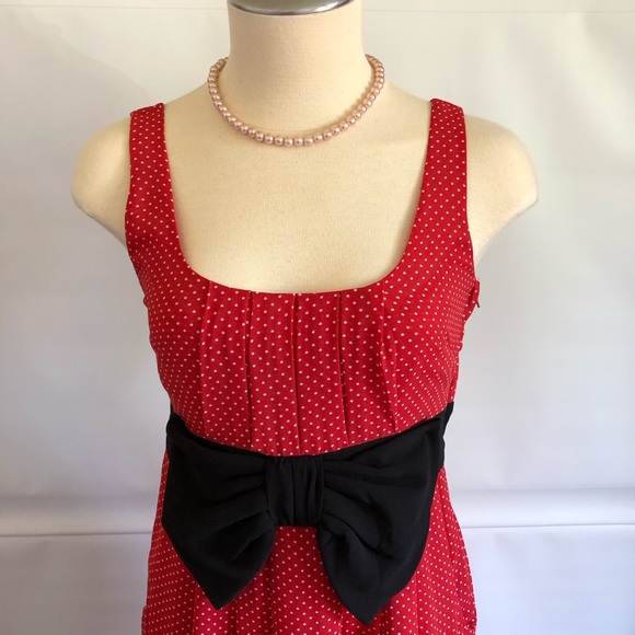 H&M Casual Dress pleats Polka Dot Print Size: 2 - Picture 4 of 12